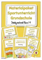 Vorschau - Stundenentwürfe - Materialpaket Sportunterricht Grundschule – ständig wachsend | Stundenbilder, Spiele & Bewegungssequenzen für Klasse 1–4 - Deckblatt