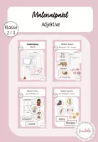 Vorschau - Arbeitsblätter - Materialpaket Adjektive - Deckblatt