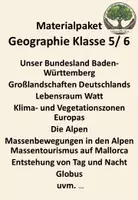 Vorschau - Stundenentwürfe - Materialpaket Geographie Klasse 5/6 - Deckblatt