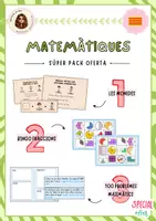 Vista previa - Hojas de trabajo - PACK - Matemàtiques - Portada