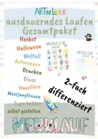 Vorschau - Stundenentwürfe - Merklauf – Gedächtnis, Bewegung & Teamwork - Gesamtpaket - Deckblatt