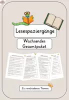 Vorschau - Arbeitsblätter - Lesespaziergänge - Wachsendes Materialpaket - Deckblatt