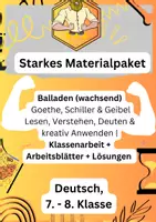 Vorschau - Arbeitsblätter - Balladen - Deckblatt