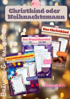 Vorschau - Unterrichtsreihen - Materialpaket Christkind oder Weihnachtsmann – Unterrichtseinheiten für die Unterstufe - Deckblatt