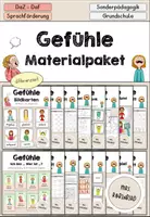 anteprima - Esercizi - Gefühle - Materialpaket differenziert - DaZ DaF Sprachförderung (Raccolta di materiali sulle emozioni) - Pagina di copertina