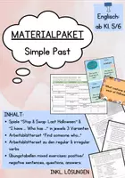 Vorschau - Spiele - Materialpaket Simple Past - Deckblatt