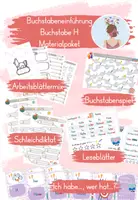 Vorschau - Arbeitsblätter - Buchstabeneinführung H - Materialpaket - Deckblatt