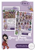 Vorschau - selbst erstellte Cliparts/Grafiken - Clipart-Paket: Karneval – Wimmelbild + Clipart-Set - Deckblatt