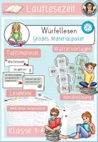 Vorschau - Arbeitsblätter - Würfellesen Grundschule - Materialpaket - Deckblatt