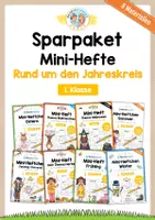 Vorschau - Arbeitsblätter - Sparpaket: 8 Mini-Hefte Jahreskreis (1. Klasse) - Deckblatt