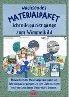 Vorschau - Arbeitsblätter - Wachsendes Materialgesamtpaket #silvesterknaller25 Schreibspaziergänge - Deckblatt