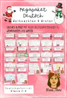 Vorschau - Arbeitsblätter - Großes Weihnachts- & Winter-Bundle Deutsch – Leseverstehen & Schreiben Klasse 2, 3, 4 - Deckblatt