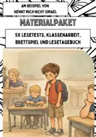Vorschau - Unterrichtsreihen - 📘 5xLesetests, Klassenarbeit, Lesetagebuch & 🎲 Brettspiel am Beispiel von „Nennt mich nicht Ismael – Komplettpaket für den Literaturunterricht (A/B-Variante) - Deckblatt