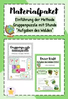 Vorschau - Stundenentwürfe - Materialpaket: Gruppenpuzzle/STEX mit Unterrichtsstunde "Aufgaben des Waldes" - Deckblatt