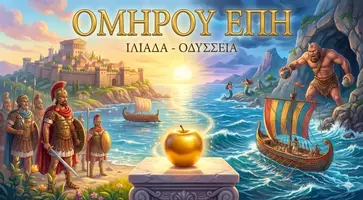Προεπισκόπηση - Διδακτικά / Σχολικά βιβλία - Ιλιάδα - Οδύσσεια - Εξώφυλλο