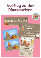 Vorschau - Merkblätter - Materialpaket ,,Ausflug zu den Dinosauriern'' - Deckblatt