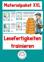 Vorschau - Stundenentwürfe - Materialpaket XXL: Lesefertigkeiten trainieren - Deckblatt