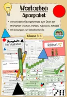 Vorschau - Spiele - Sparpaket - die Wortarten (Klasse 3-4) - Deckblatt