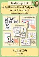 Vorschau - Arbeitsblätter - Achsensymmetrie (Selbstlernheft und Aufgaben für die Lerntheke) - Deckblatt