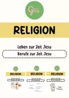 Vorschau - Stundenentwürfe - Materialpaket - Leben zur Zeit Jesu - Deckblatt