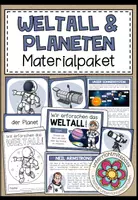 Vorschau - Stundenentwürfe - WELTALL & PLANETEN - Materialpaket (3.-5. Schulstufe) - Deckblatt