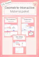 Vorschau - Arbeitsblätter - Materialpaket - Geometrie - 4. Klasse - Interactive - Deckblatt