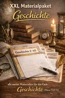 Vorschau - Unterrichtsreihen - XXL Materialpaket Geschichte - alle meine Materialien für das Fach Geschichte (Klasse 7 8 9 10) - Deckblatt