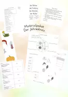 Vorschau - Arbeitsblätter - Materialpaket Jahreszeiten und Monate - Deckblatt