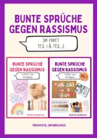 Vorschau - Poster - Bunte Sprüche gegen Rassismus - Materialpaket Teil 1 & 2 - Deckblatt