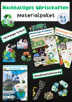Vorschau - Arbeitsblätter - Nachhaltiges Wirtschaften Bundle: Produktion, Konsum, Bauen, Nachhaltige Entwicklungsziele - Deckblatt