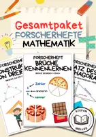 Vorschau - Arbeitsblätter - Materialpaket - Forscherhefte - Mathematik - Deckblatt