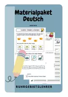 Vorschau - Arbeitsblätter - Materialpaket Deutsch - Deckblatt