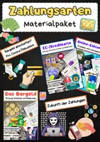 Vorschau - Arbeitsblätter - Zahlungsmittel Materialpaket: Bargeld, Karte, Online & Zukunft - Deckblatt