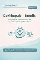 Vorschau - Arbeitsblätter - Denkimpuls – Bundle (Alltagsnahe Unterrichtsimpulse zum Nachdenken und Diskutieren) - Deckblatt