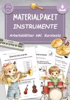 Vorschau - Arbeitsblätter - Materialpaket Instrumentenkunde Musikunterricht - Deckblatt