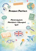 Vorschau - Arbeitsblätter - Materialpaket Present Perfect - Deckblatt