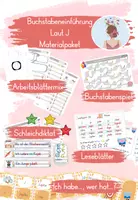 Vorschau - Arbeitsblätter - Buchstabeneinführung J - Materialpaket - Deckblatt