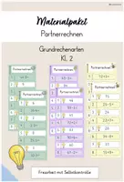 Vorschau - Spiele - Materialpaket - Partnerrechnen - Grundrechenarten Kl.2 - Deckblatt