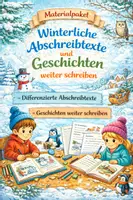Vorschau - Arbeitsblätter - Winterliche Abschreibabenteuer - Deckblatt