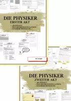 Vorschau - Unterrichtsreihen - Die Physiker - erster und zweiter Akt (Unterrichtsreihe) Materialpaket - Deckblatt