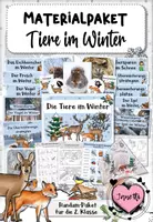 Vorschau - Unterrichtsreihen - Tiere im Winter | Grundschule Klasse 2 | Materialpaket - Deckblatt
