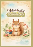 Vorschau - Arbeitsblätter - wachsendes Materialpaket Eichhörnchenklasse | Eichhörnchen Lernmaterial für Grundschüler und Kita - Deckblatt