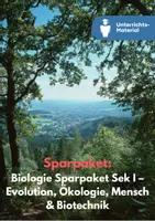 Vorschau - Unterrichtsreihen - Biologie Sparpaket SEK I – Evolution, Ökologie, Mensch & Biotechnik - Deckblatt