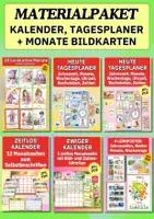 Vorschau - Poster - Ganzjahres Materialpaket: Wetter, Monate, Tagesabläufe & Jahreszeiten für Kita & Grundschule - Deckblatt