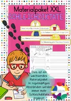 Vorschau - Arbeitsblätter - Materialpaket XXL Schleichdiktate - Deckblatt