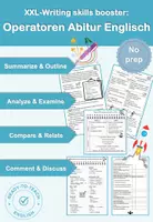 Vorschau - Arbeitsblätter - XXL-Materialpaket: Writing Skills Booster | Alle Abitur-Operatoren (Englisch Oberstufe) - Deckblatt
