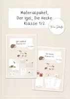 Vorschau - Arbeitsblätter - Materialpaket, Der Igel und die Hecke, 1./2. Klasse - Deckblatt