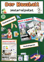 Vorschau - Arbeitsblätter - Haushalt Materialpaket: Alltagskompetenz, Küche, Budgetplanung & Wäsche - Deckblatt