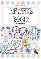 Vista previa - Hojas de trabajo - WINTER PACK - Portada