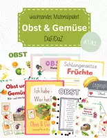 Vorschau - Unterrichtsreihen - Wachsendes Materialpaket Obst & Gemüse – DaZ Deutsch als Zweitsprache - Deckblatt